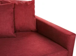 Divano 3 posti GILJA Tessuto Rosso