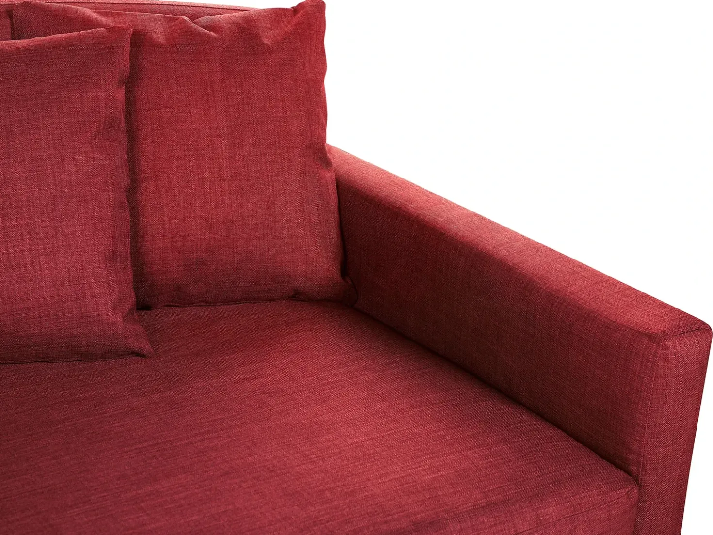 Divano 3 posti GILJA Tessuto Rosso