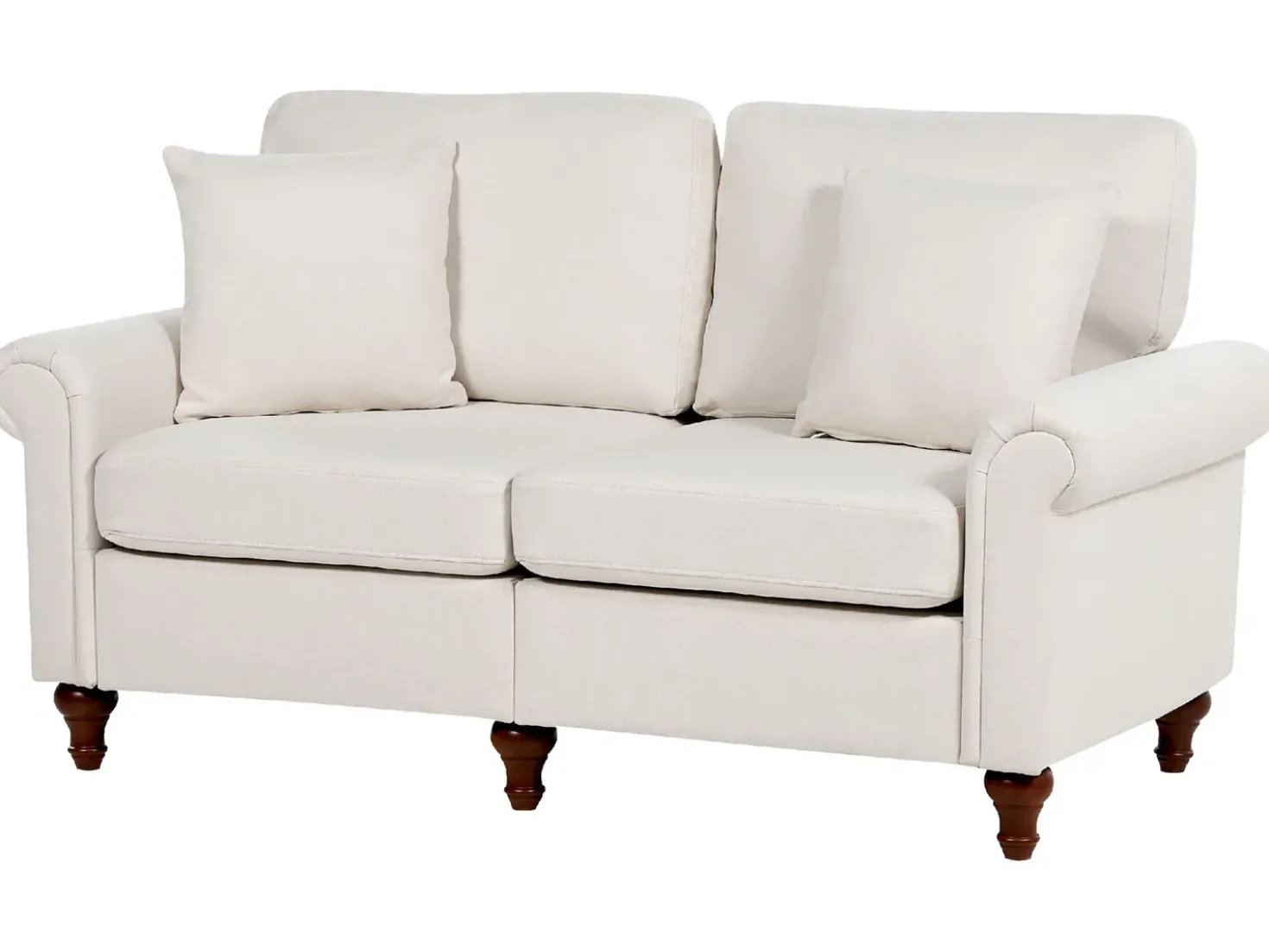 Divano 2 posti GINNERUP Tessuto Beige chiaro
