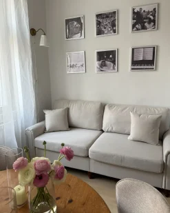 Divano 3 posti GINNERUP Tessuto Beige chiaro