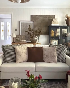 Divano 3 posti GINNERUP Tessuto Beige chiaro