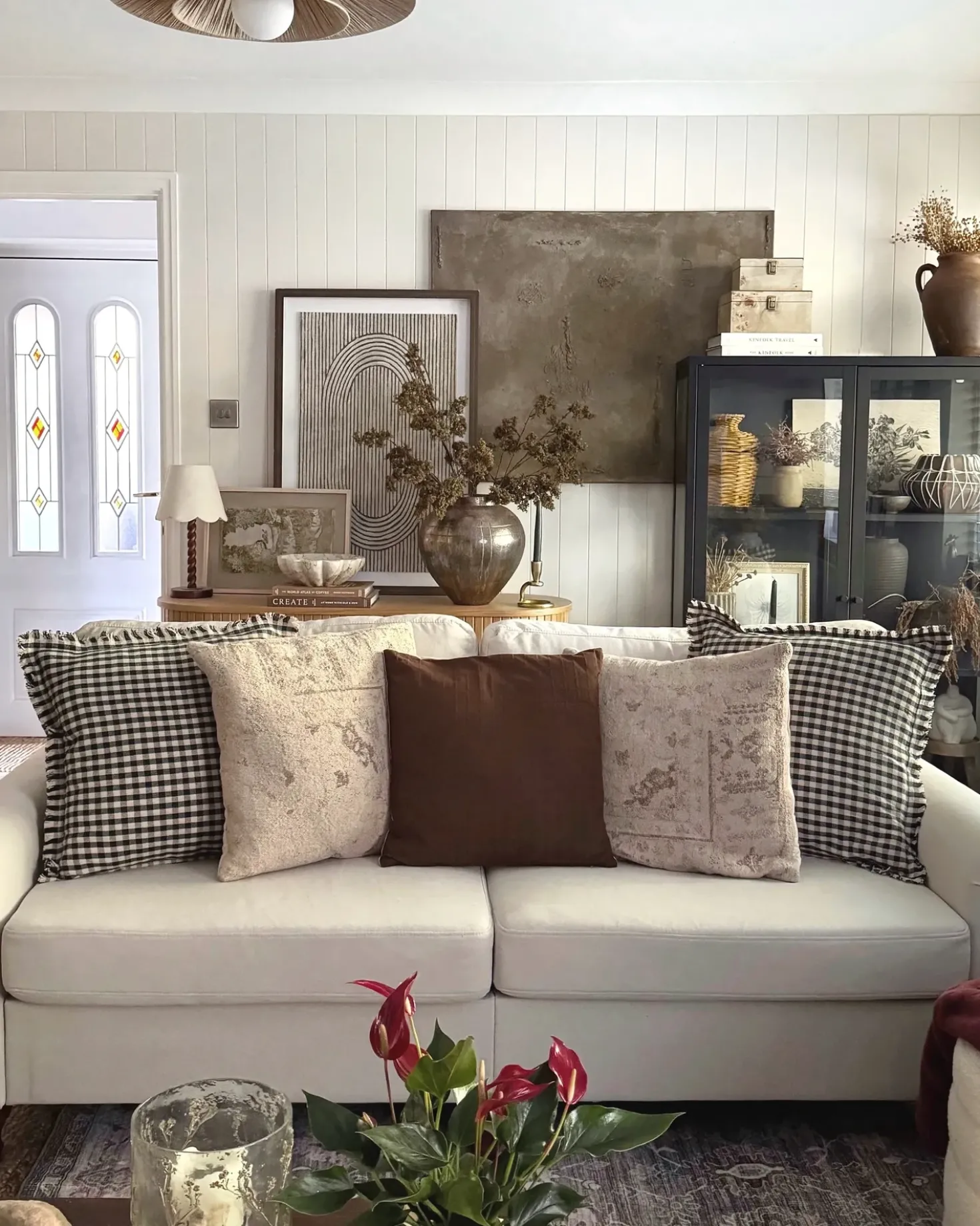 Divano 3 posti GINNERUP Tessuto Beige chiaro