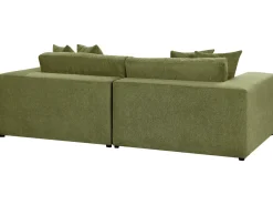 Divano 3 posti GLORVIKA Tessuto Verde scuro