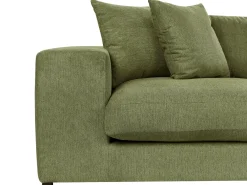 Divano 3 posti GLORVIKA Tessuto Verde scuro