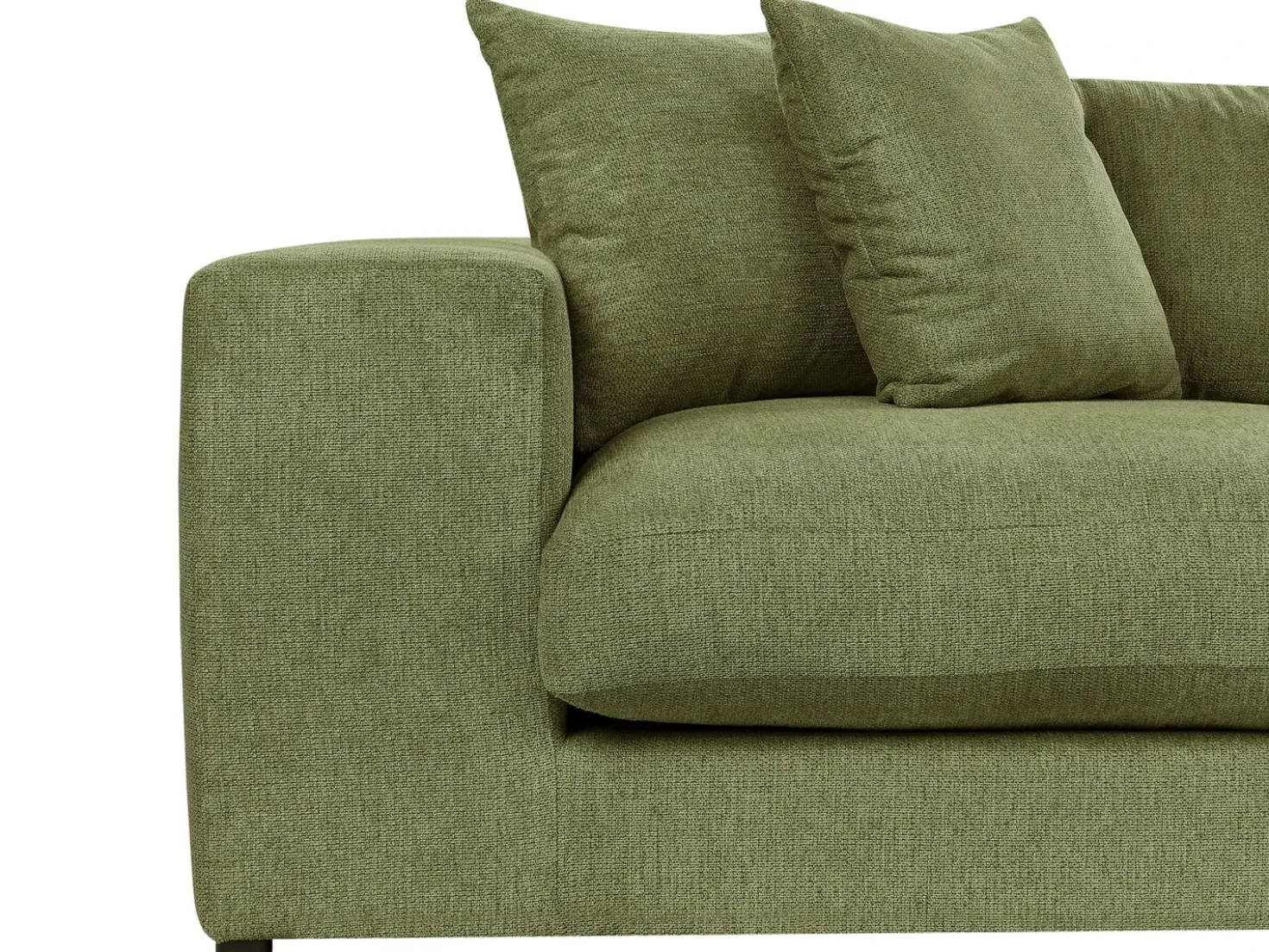Divano 3 posti GLORVIKA Tessuto Verde scuro