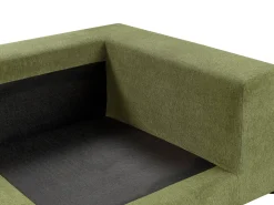 Divano 3 posti GLORVIKA Tessuto Verde scuro