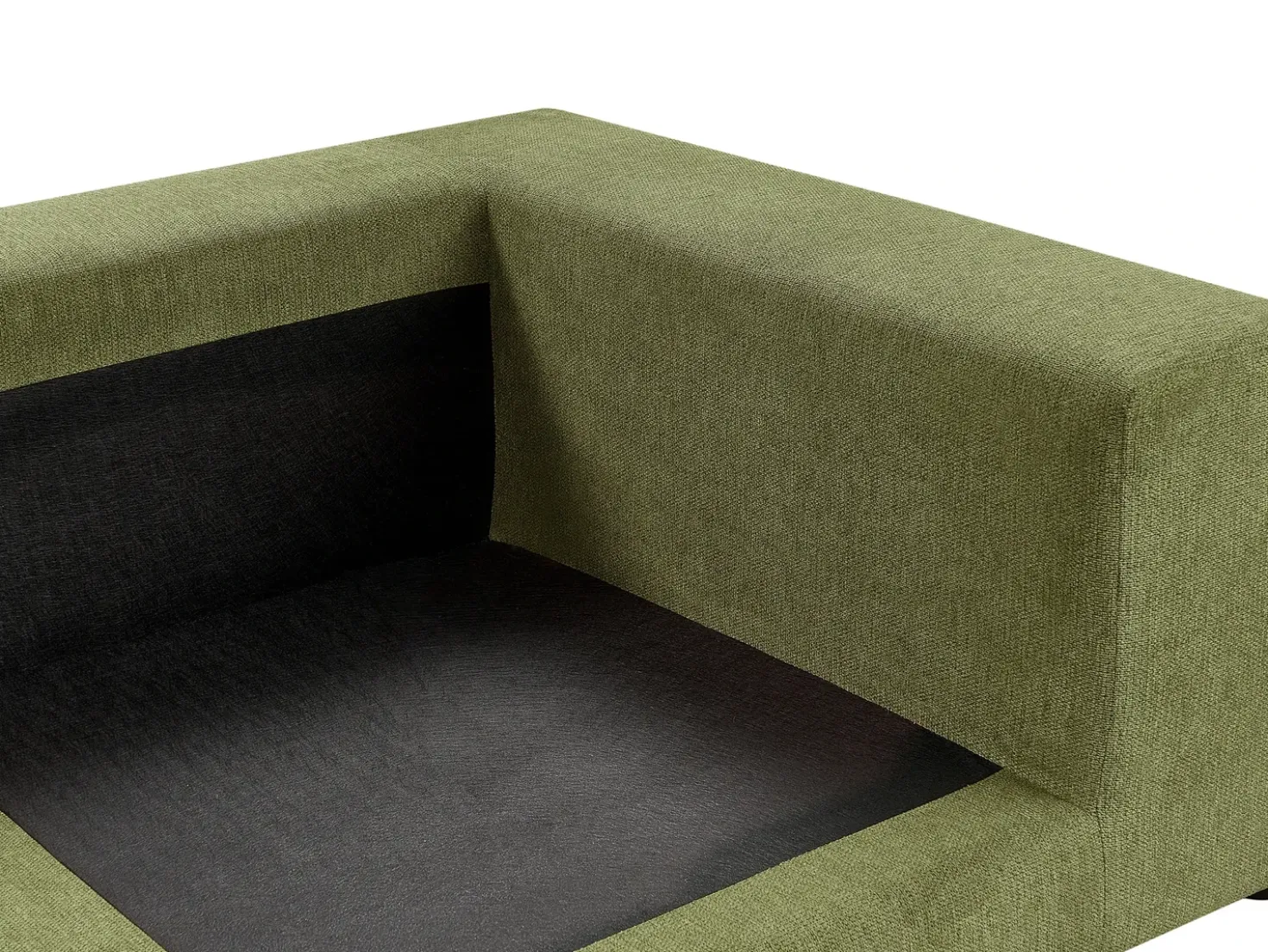 Divano 3 posti GLORVIKA Tessuto Verde scuro