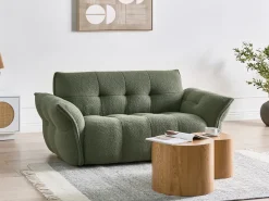 Divano 2 posti HALBA Bouclé Verde