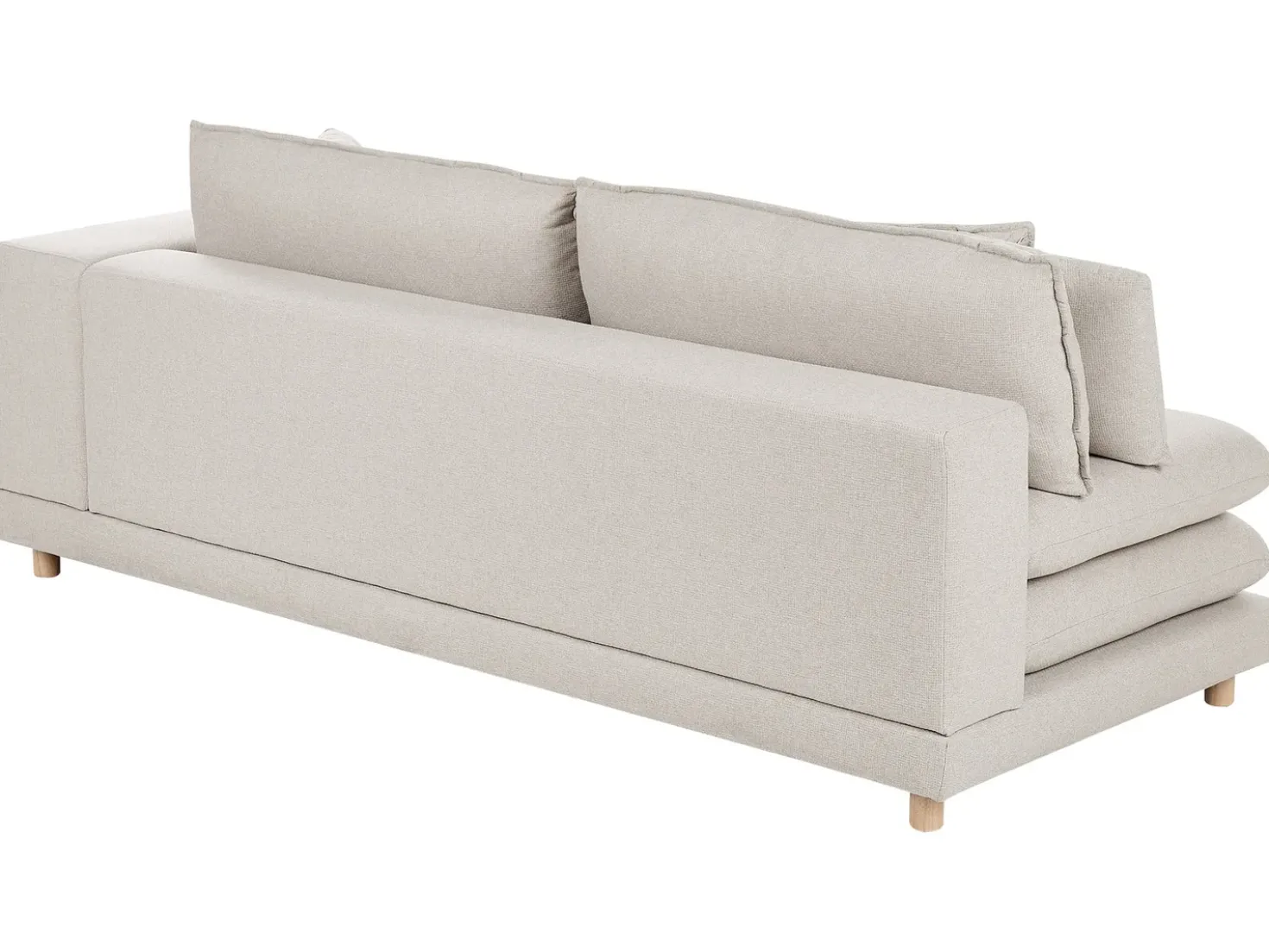 Divano 2 posti HEDEN Tessuto Beige con cuscino
