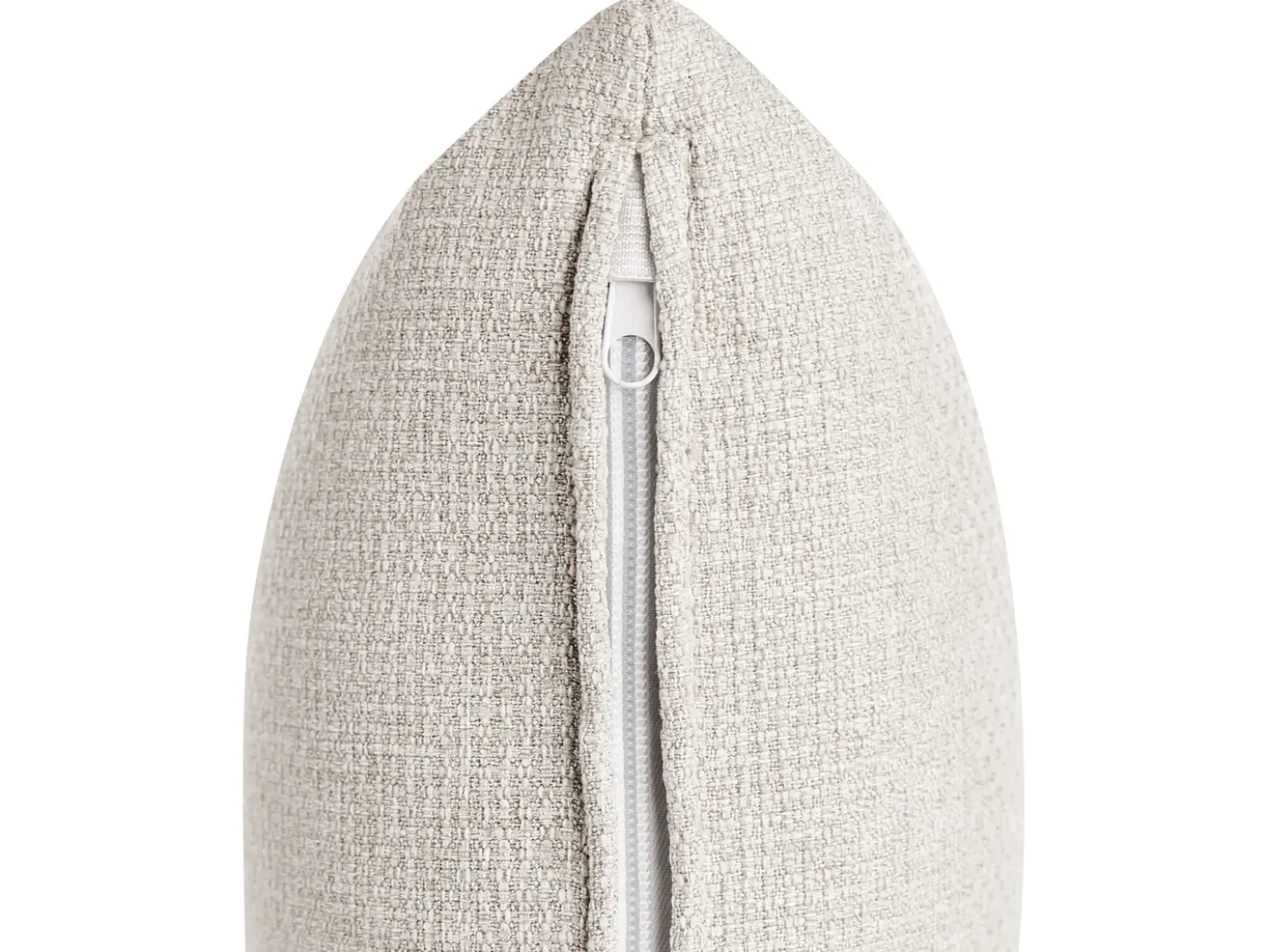 Divano 2 posti HEDEN Tessuto Beige con ottomana