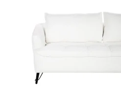 Divano 3 posti HOBRO Bouclé Bianco