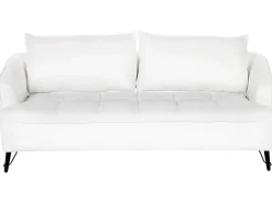 Divano 3 posti HOBRO Bouclé Bianco