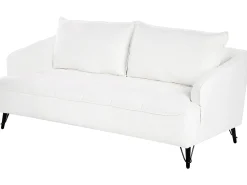 Divano 3 posti HOBRO Bouclé Bianco