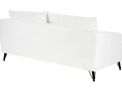 Divano 3 posti HOBRO Bouclé Bianco