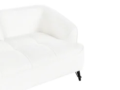 Divano 2 posti HOBRO Bouclé Bianco