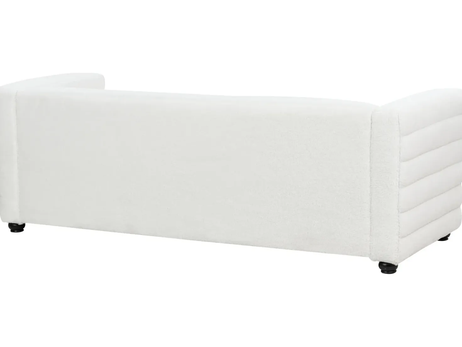 Divano 3 posti HOFN Bouclé Bianco sporco