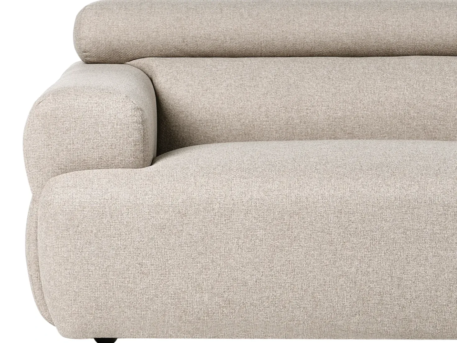 Divano 3 posti HOVDEN Tessuto Beige