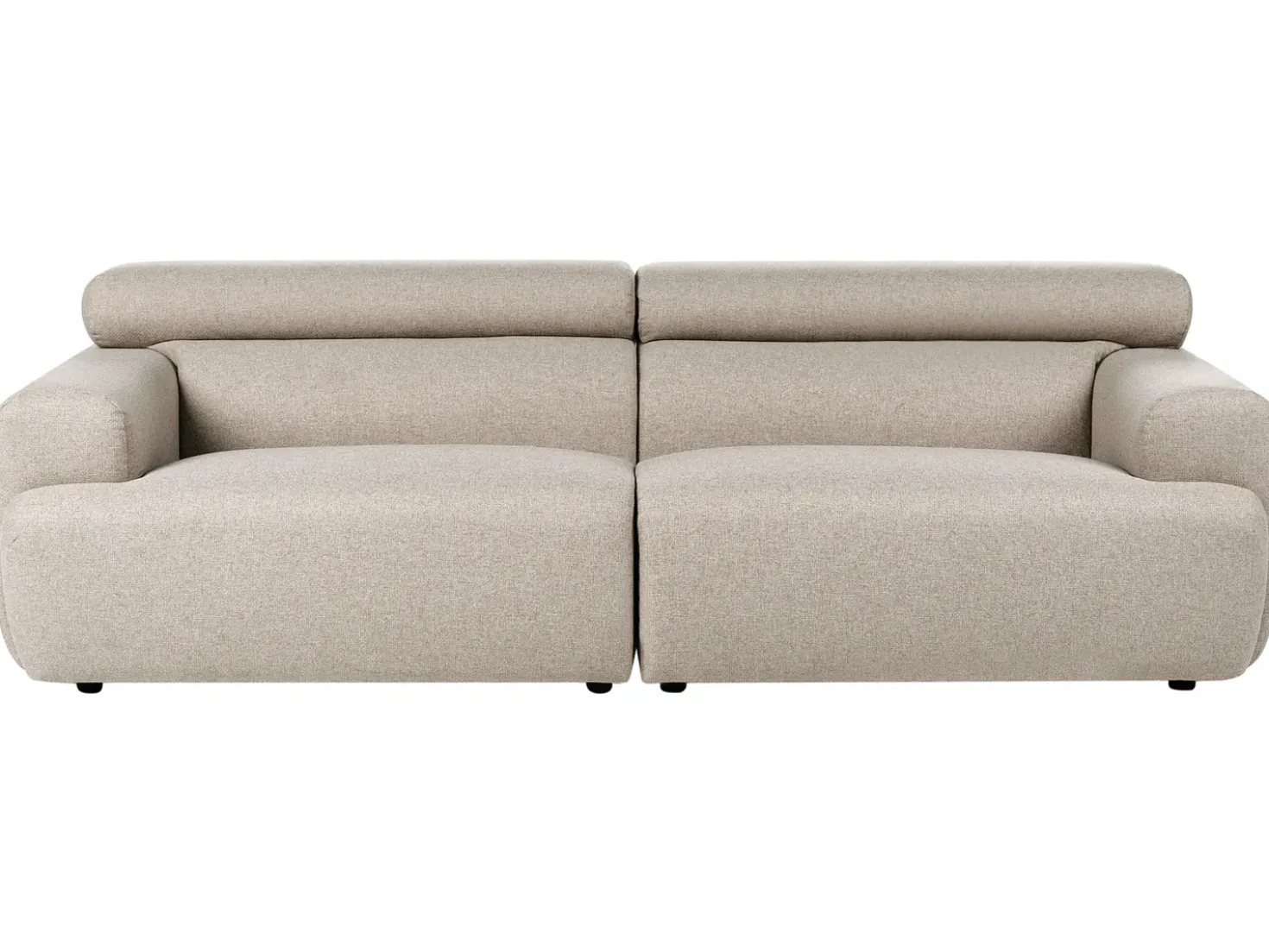 Divano 3 posti HOVDEN Tessuto Beige