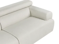 Divano 3 posti HOVDEN Tessuto Bianco sporco
