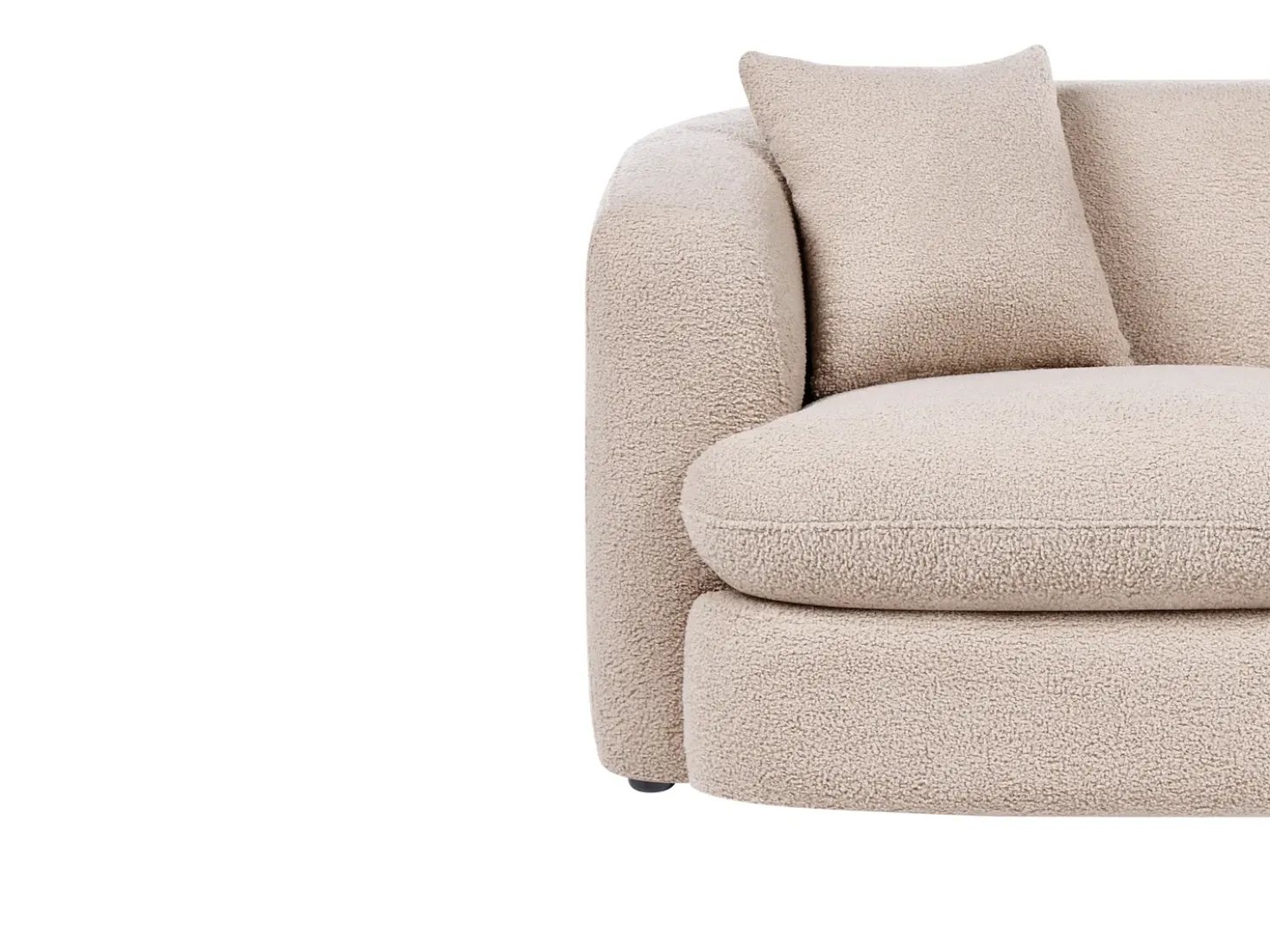 Divano 2 posti HUSBY Bouclé Beige
