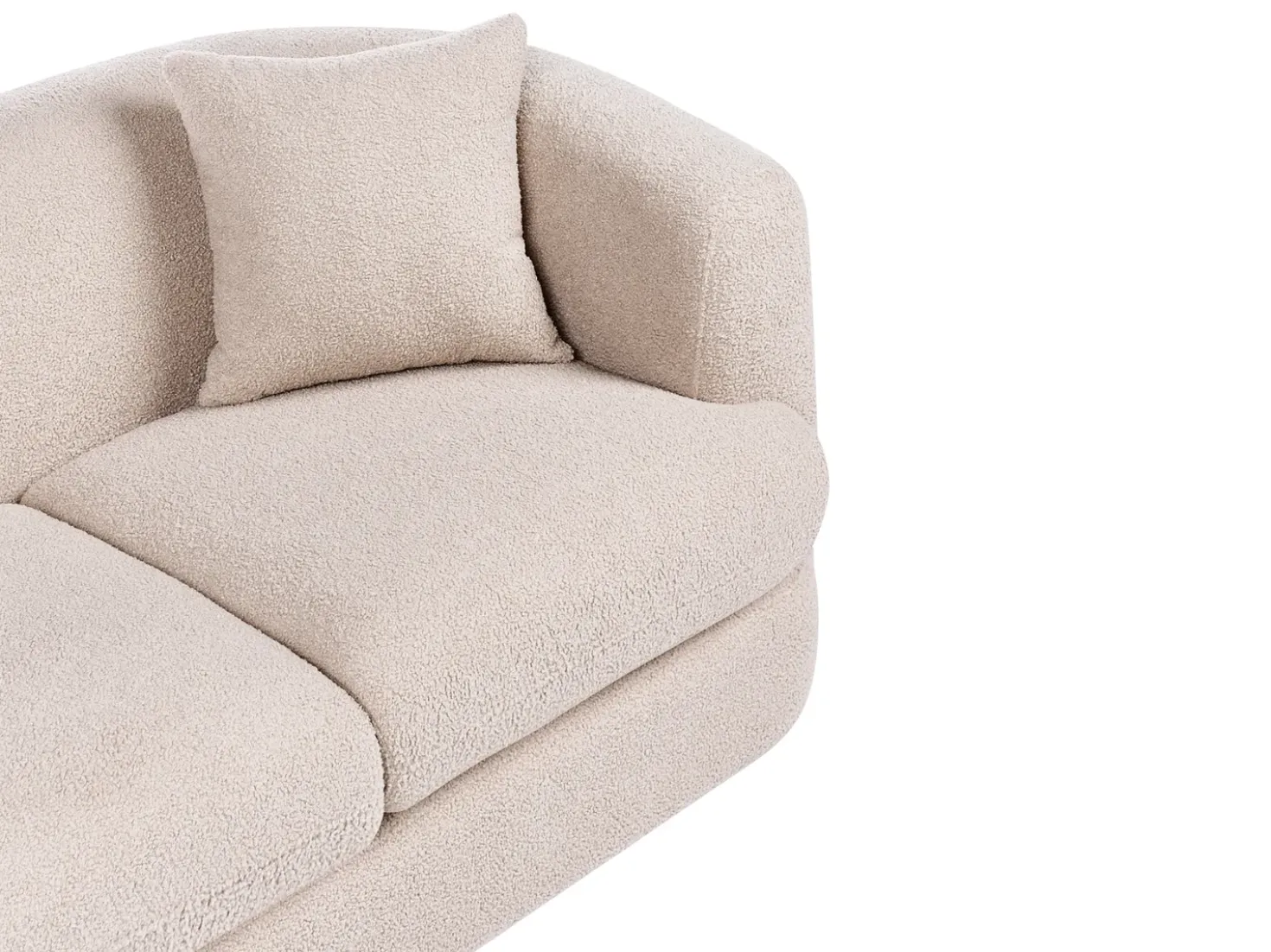 Divano 2 posti HUSBY Bouclé Beige
