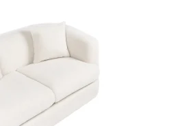 Divano 2 posti HUSBY Bouclé Bianco sporco
