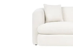 Divano 2 posti HUSBY Bouclé Bianco sporco