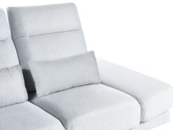 Divano 3 posti IKAST Tessuto Grigio chiaro