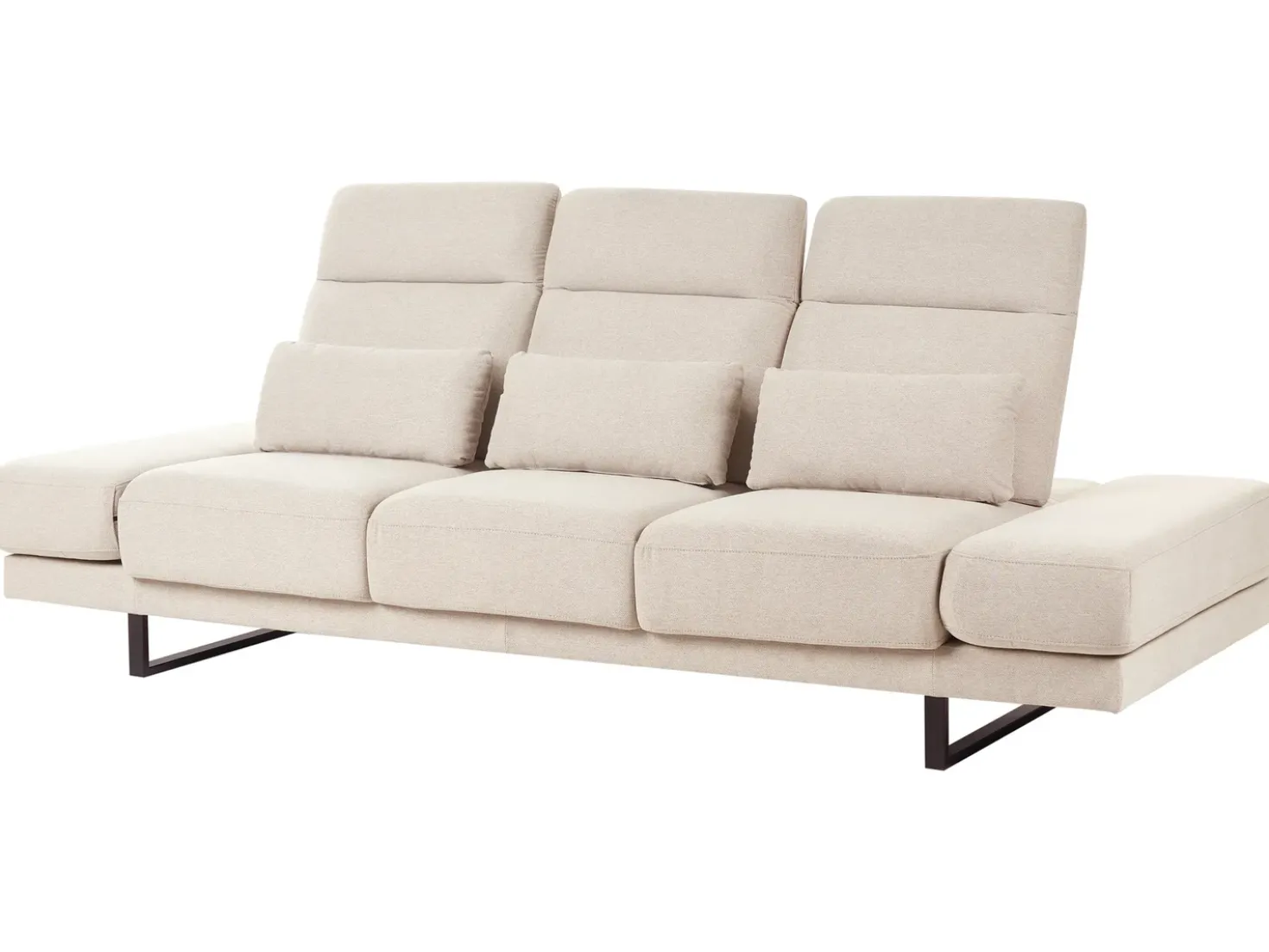 Divano 3 posti IKAST Tessuto Beige
