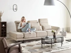 Divano 3 posti IKAST Tessuto Beige