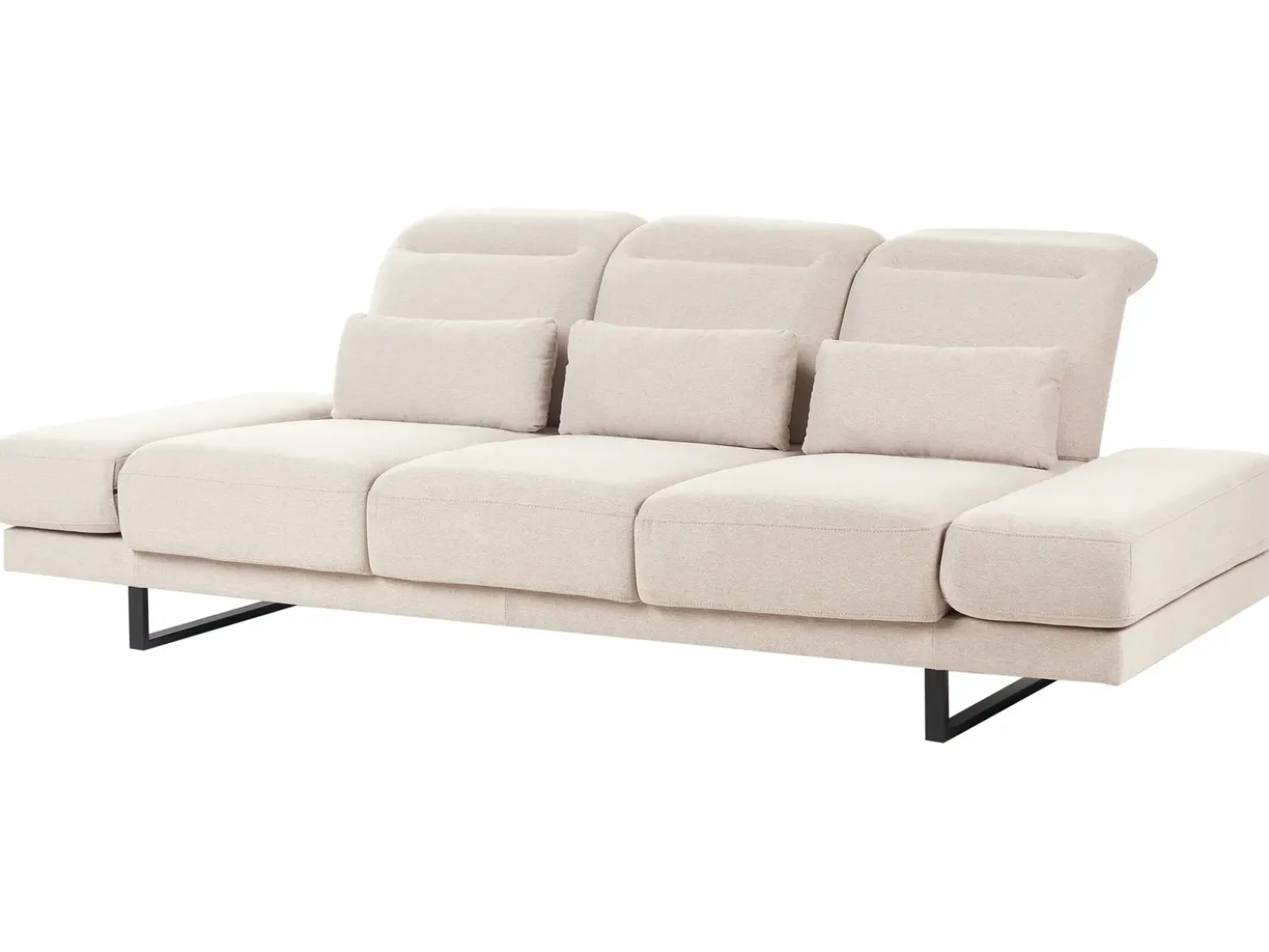 Divano 3 posti IKAST Tessuto Beige