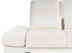 Divano 3 posti IKAST Velluto a coste Beige chiaro