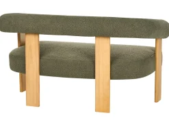Divano 2 posti ILBRO Bouclé Verde/Marrone chiaro