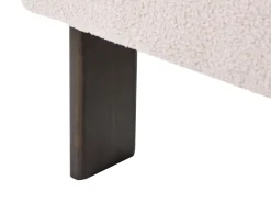 Divano 2 posti ILBRO Bouclé Marrone scuro/Beige