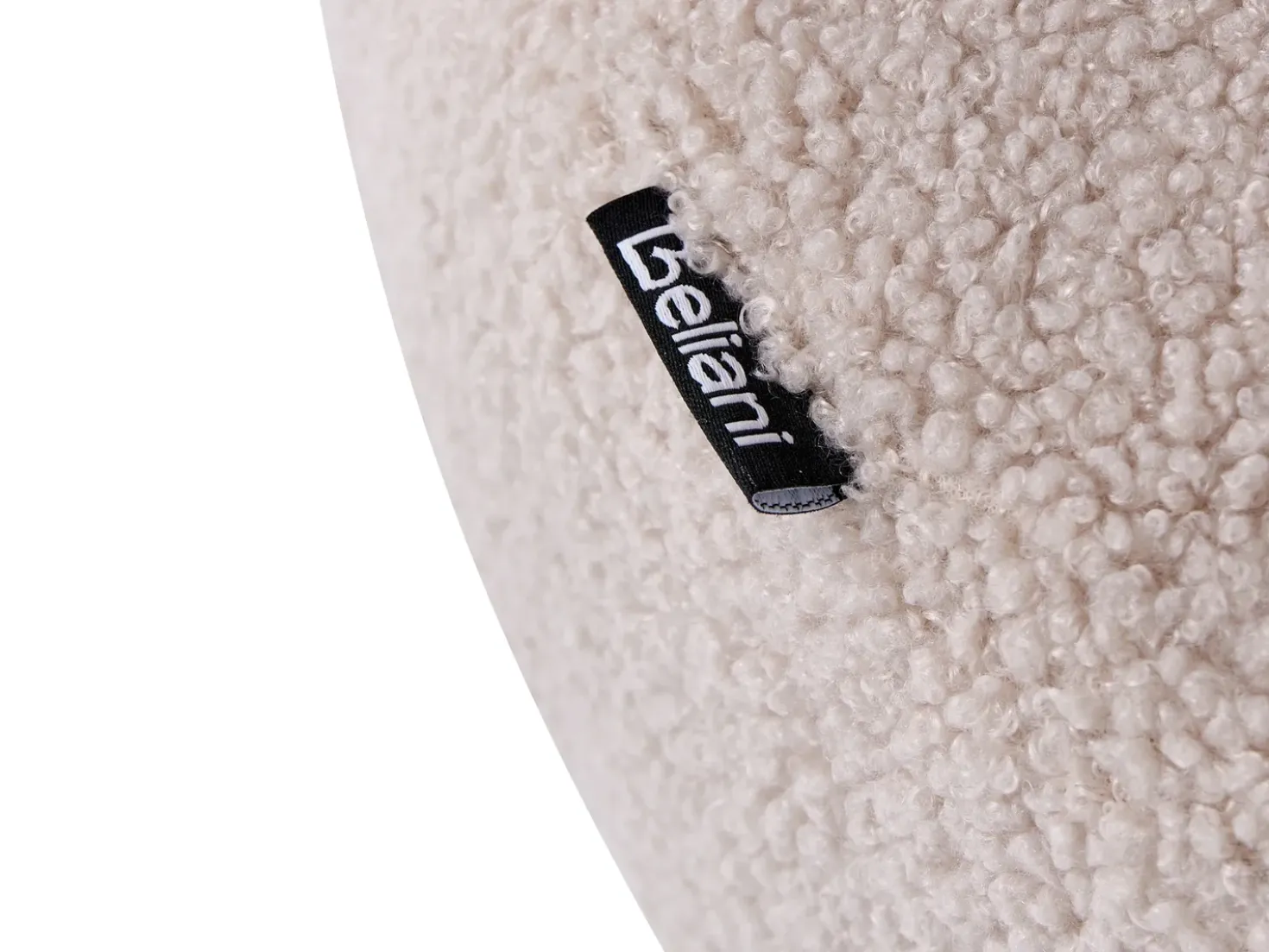 Divano 2 posti ILBRO Bouclé Marrone scuro/Beige