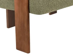 Divano 2 posti ILBRO Bouclé Verde/Marrone scuro