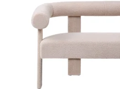 Divano 2 posti ILBRO Bouclé Beige chiaro