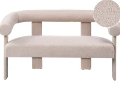 Divano 2 posti ILBRO Bouclé Beige chiaro