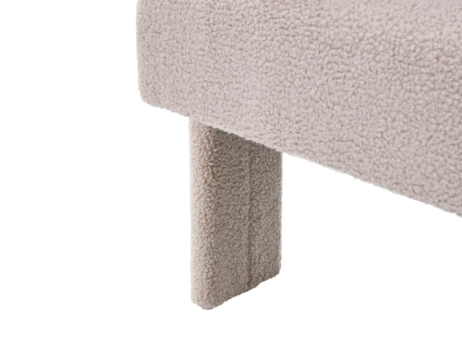 Divano 2 posti ILBRO Bouclé Beige chiaro