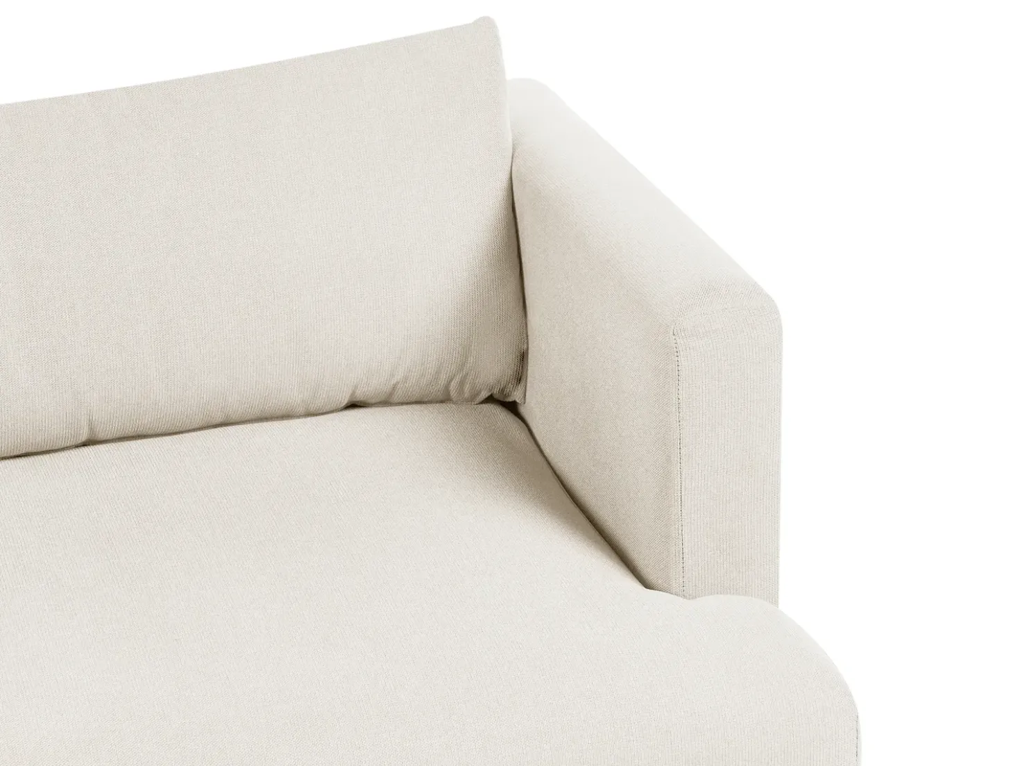 Divano 3 posti JARPEN Tessuto Beige chiaro