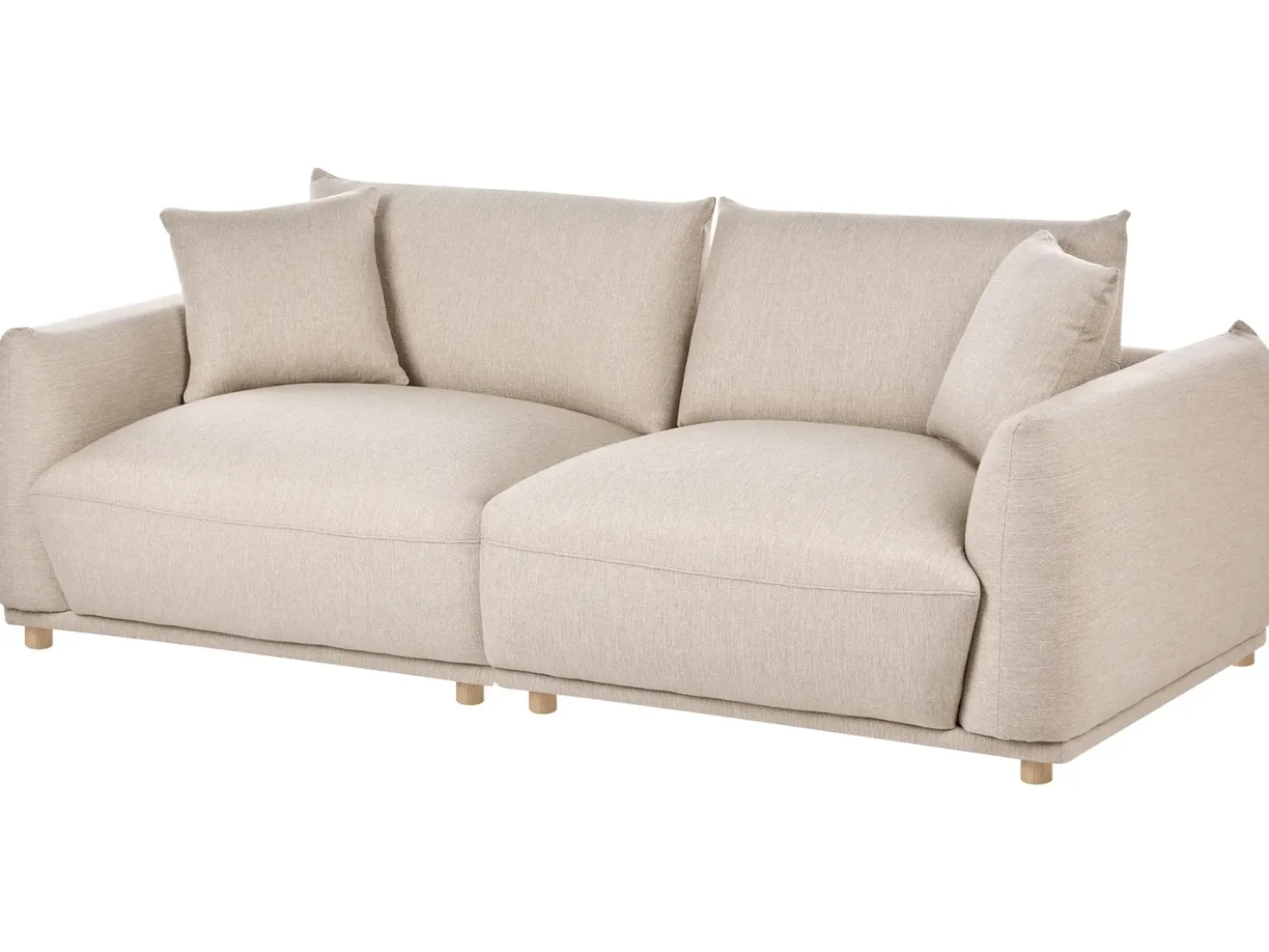 Divano 3 posti JUBEK Tessuto Beige