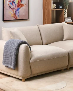 Divano 3 posti JUBEK Tessuto Beige
