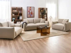 Divano 3 posti JUBEK Tessuto Beige