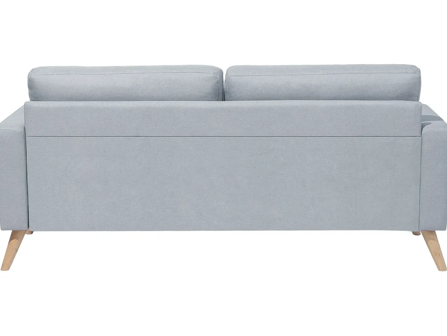 Divano 2 posti KALMAR Tessuto Grigio chiaro