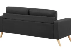 Divano 2 posti KALMAR Tessuto Nero