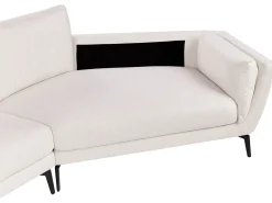Divano 3 posti KANSSELI Tessuto Beige chiaro