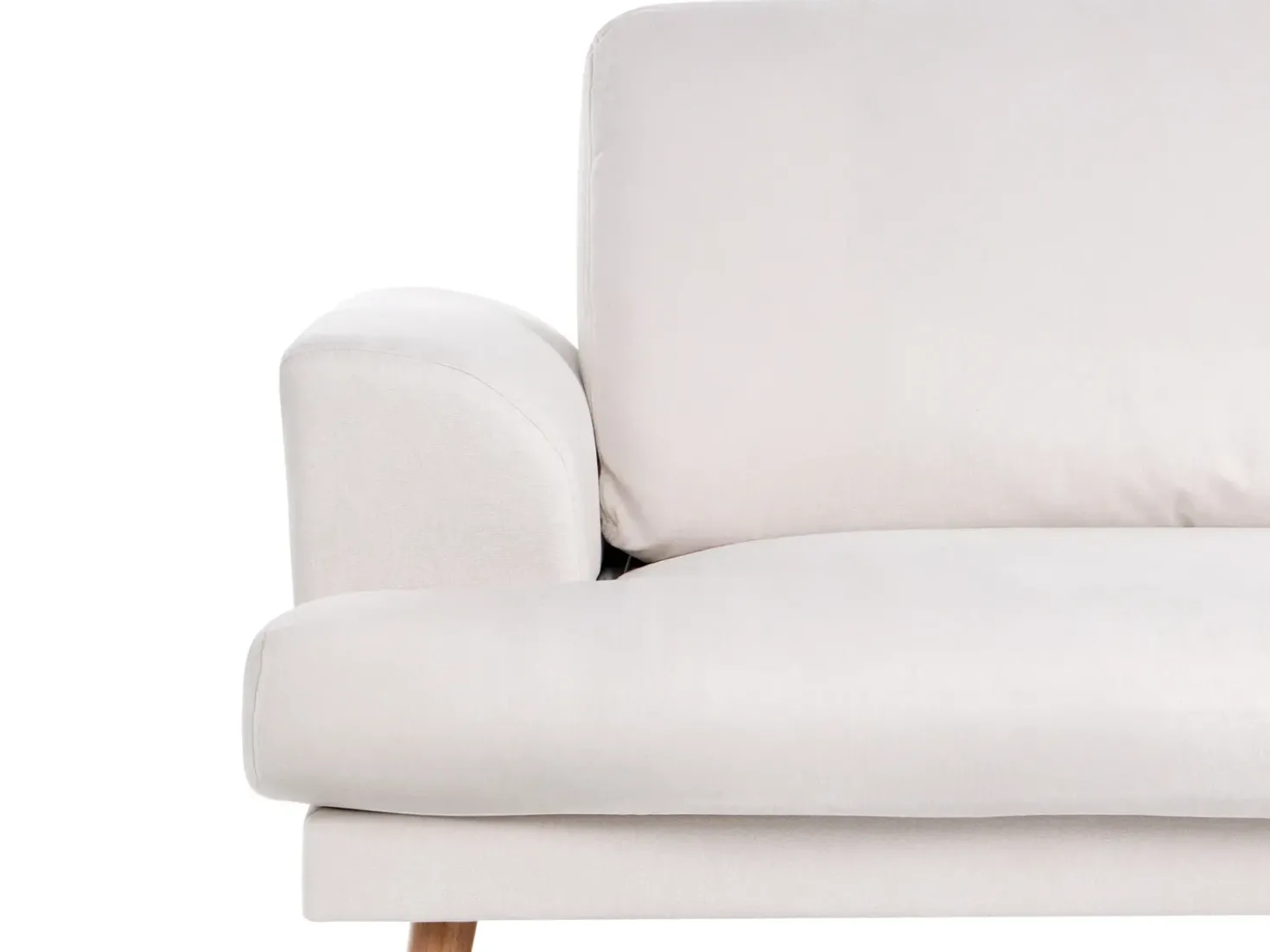 Divano 3 posti KILDAL Tessuto Beige chiaro