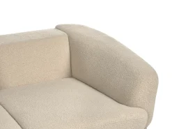 Divano 2 posti KJAER Bouclé Beige chiaro