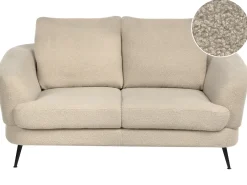 Divano 2 posti KJAER Bouclé Beige chiaro
