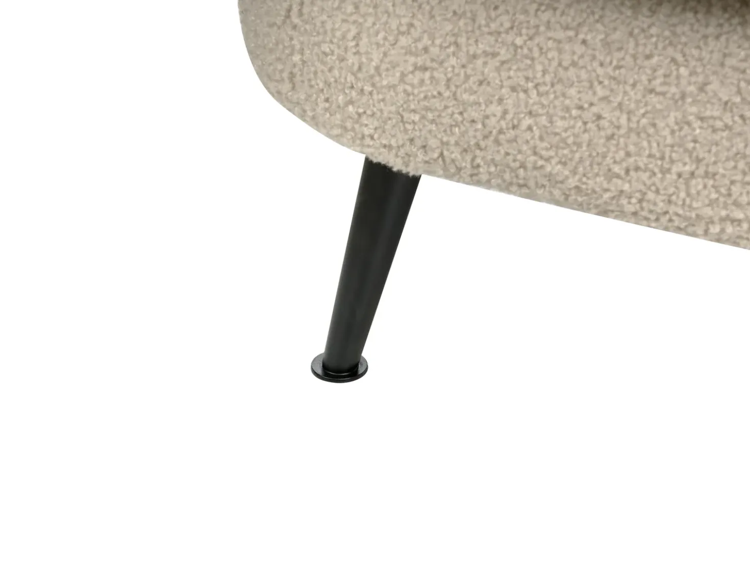 Divano 2 posti KJAER Bouclé Beige chiaro